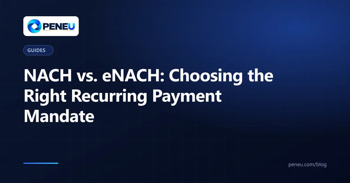 Cover illustration comparing NACH and eNACH mandates