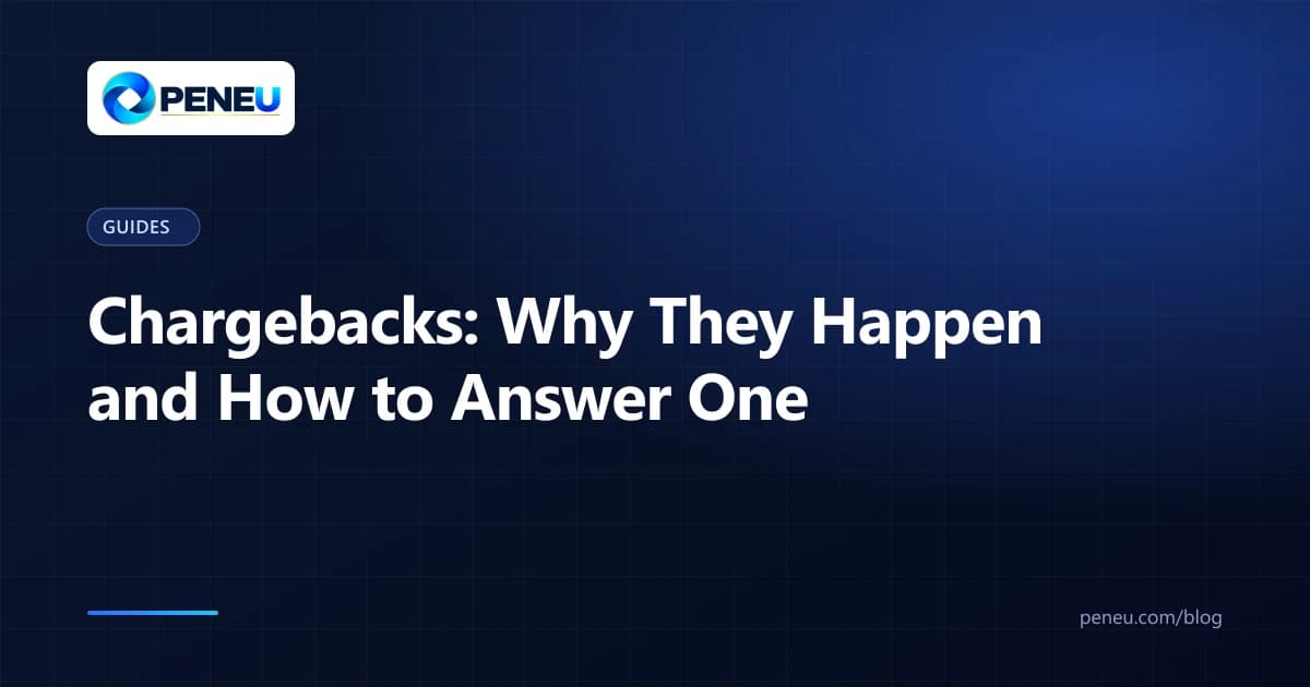 Cover for a merchant guide to chargebacks: the process, the evidence and prevention