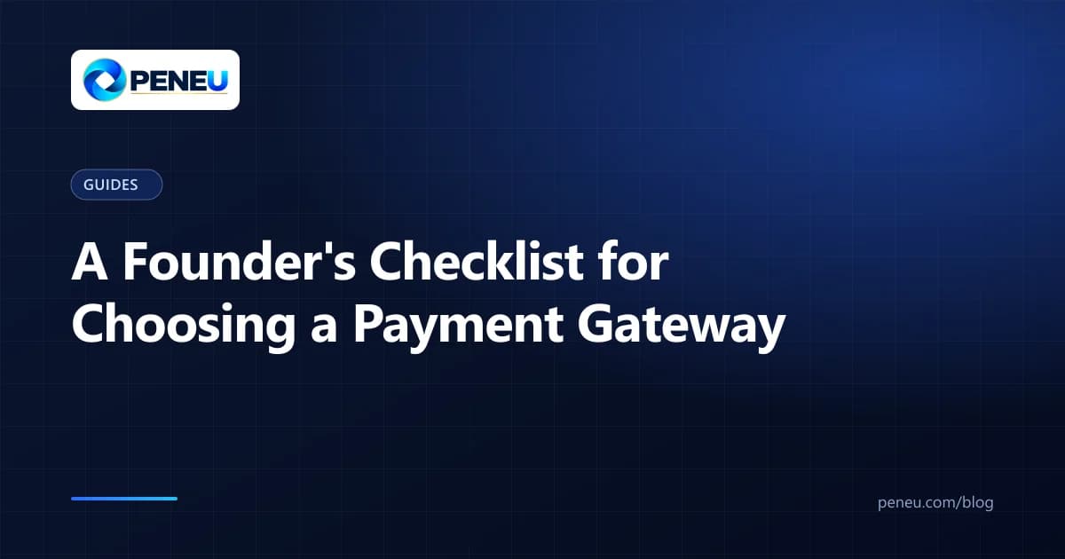 Cover illustration for a checklist on choosing a payment gateway