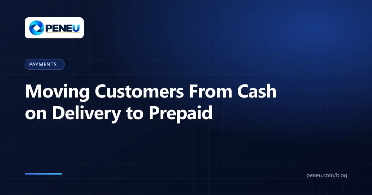 Cover for a guide on converting cash on delivery orders into prepaid payments