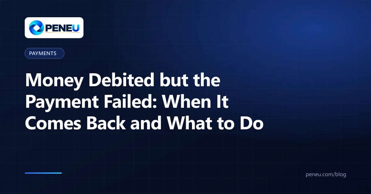 Cover for a guide on what to do when money is debited but a payment fails