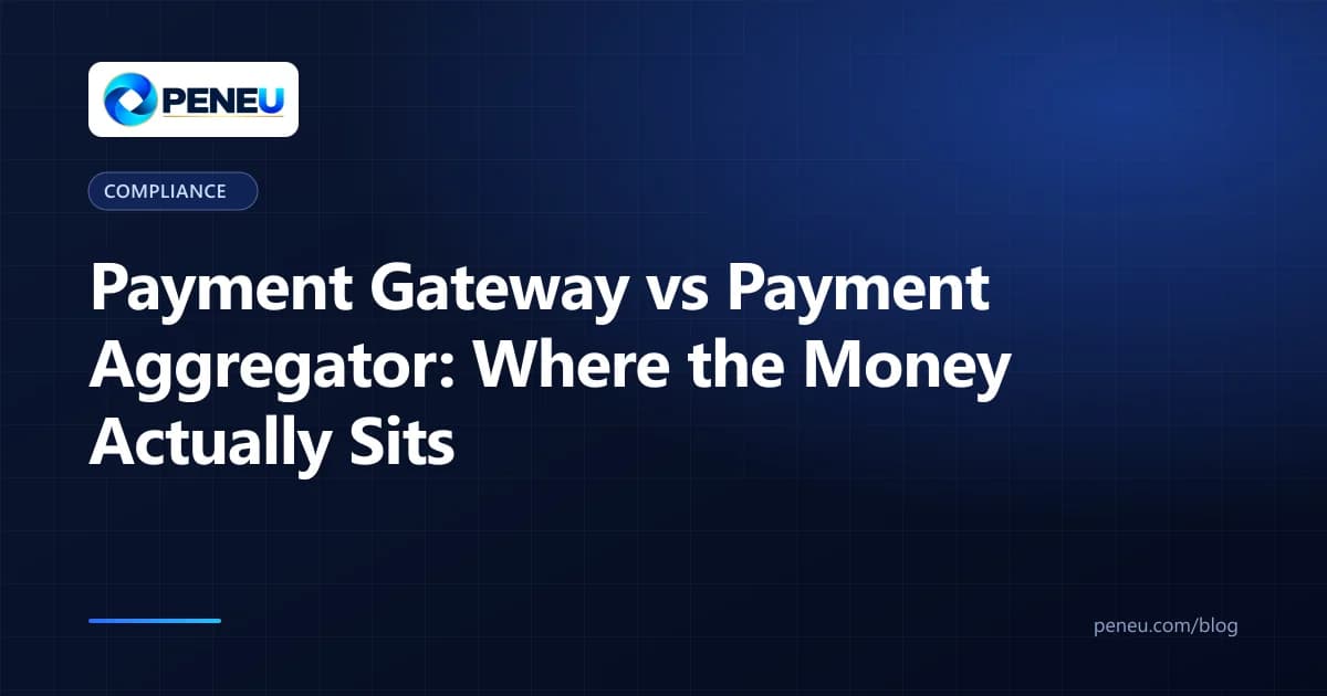 Cover comparing how a payment gateway and a payment aggregator handle a merchant's money