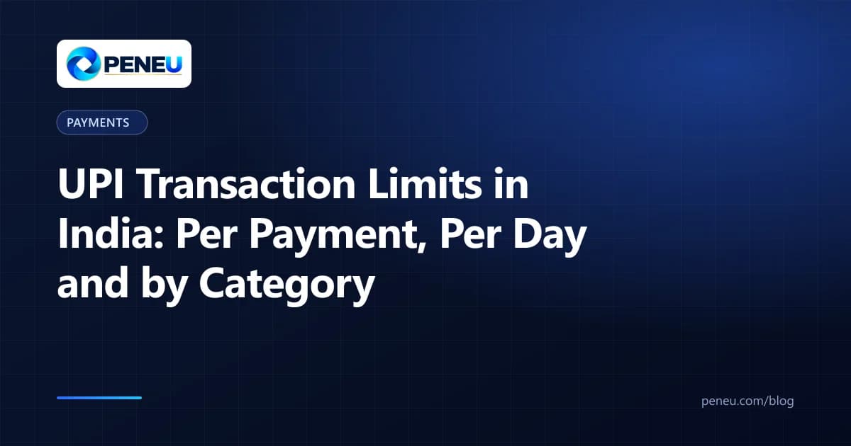 Cover for a guide to UPI transaction limits per payment, per day and by merchant category